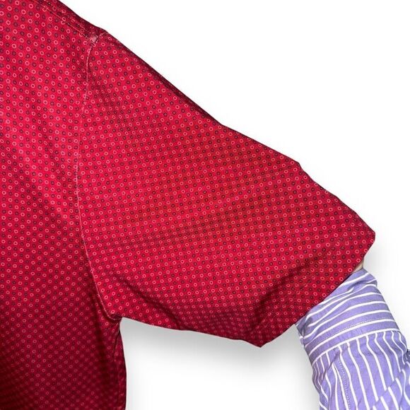 Turtleson Red Micro Dot Performance Golf Polo Shirt Size M - Picture 5 of 8